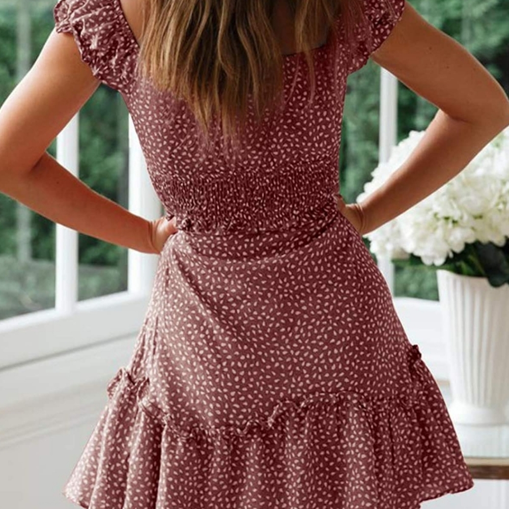 Summer Ruffle Sleeve Dress - Picture 7 of 12